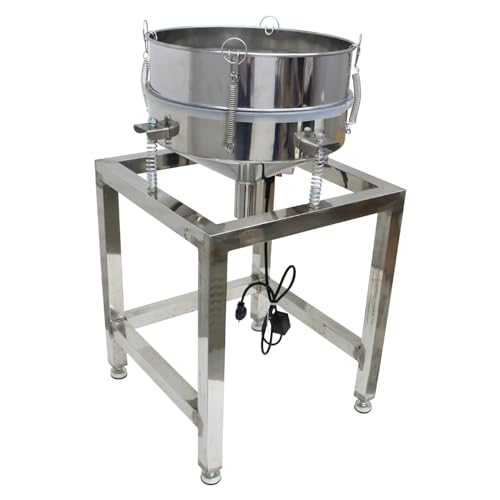 WYDDDARY Electric Powder Vibrating Sieve Stainless Steel Powder Vibrating Screen Sifter Machine ?15.75inch with 100 Mesh Screen 110V