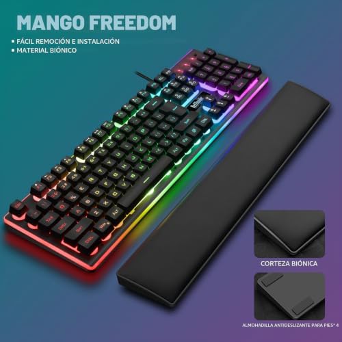 Miniatura 4 de RedThunder K10 Combo de Teclado y Mouse con Cable para Juegos
