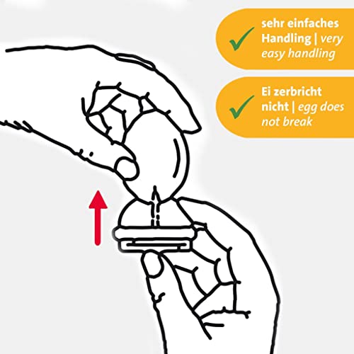 Westmark 2 Eidorn/Eierpieker, Kunststoff/Rostfreier Edelstahl, Weiß/Rot, 108022E3