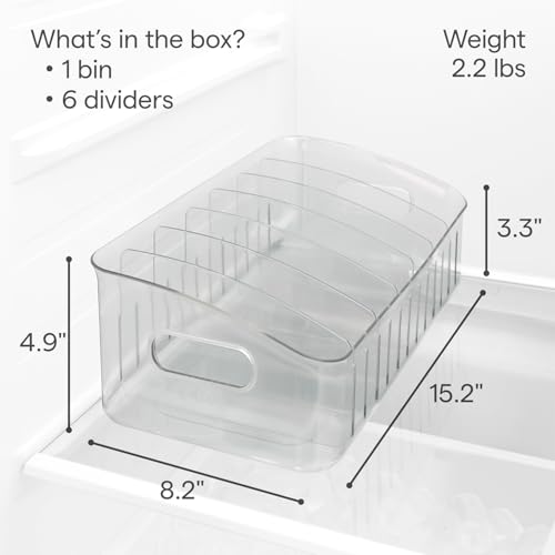 YouCopia FreezeUp Freezer Bin 15", BPA-Free Refrigerator Organizer Bin with Adjustable Divided Compartments for Fridge Organization and Storage by YouCopia - Image 4