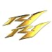 2 PCS 3D Motorcycle R1 Logo Emblem Badge Stickers Body Shell Rouet Décalques for Yamaha R1 YZF YZF1000 YZF-R1 (Color : Gold)