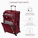 SWISSGEAR Sion Softside Expandable Spinner Luggage Durable Lightweight Travel Suitcase, Burgundy, Checked-Medium 25-Inch