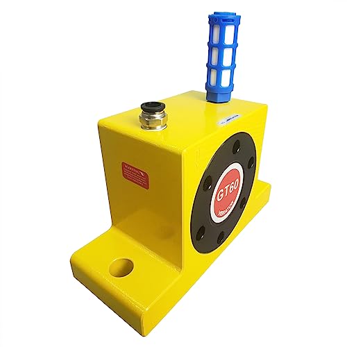 Maisutseb Pneumatic Air Turbo Vibrator,GT60 Pneumatic Vibrator with Muffler,Industrial Turbine Vibrators for Material Transport