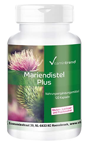 Mariendistel Plus - 120 Kapseln - Mariendistel Komplex mit Mariendistel,...