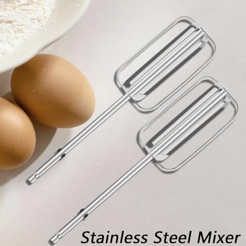 2 PCS Hand Mixer Attachments, Hand Mixer Attachments for Kitchenaid Stainless Steel Parts, Compatible with Hamilton Beach 62682rz 62692 62695v 64699 Mixer Parts
