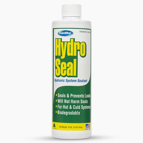 ComStar Hydro Seal, Hydronic System Sealant, Seals & Prevents Leaks, Safe for All System Components, Fast & Easy Application, Ideal for Boilers, Radiators & Heating Systems, 16 Oz (35-338)