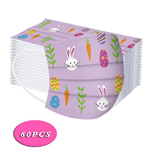 ZQP 60PCS Kids Disposable Face Bandanas,Child Face Covering Dinosaurs/Space/Ocean Printed,Veki 3Ply Face Bandanas for School - Image 3