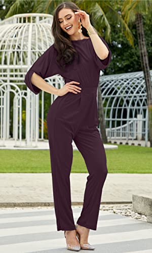 Image of KOH KOH Womens Short Sleeve Semi Formal Cocktail One Piece Jumpsuit Romper
