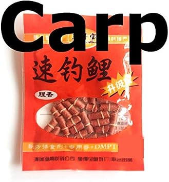 Jammas 2 Bags Fishing Pellet Bait for Carp/Grass Carp/Pan Fish Blue Gill Sunfish Crappie Fishing Blood Worm Flavor and More