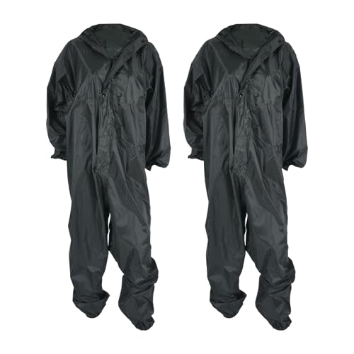 Agwuoetr 2X Mode Moto Imperméable/Imperméable Conjoint/Salopette et Femmes Fission Combinaison de Pluie Manteau de Pluie TailleXL Couleur Vert Armée