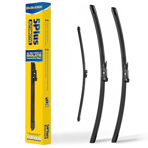 Image of Wipers Replacement for Ford Edge 2015-2022 Windshield Wiper Blades,28 inch+28 inch Windshield Wipers with 15 inch Rear Wiper Blade - Factory Fit & All-Season OEM Quality (Pack of 3)