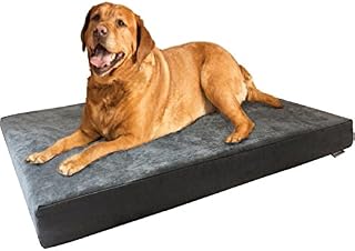 Dogbed4less XL Orthopedic Memory Foam Dog Bed with Machine Washable Cover, Waterproof Lining