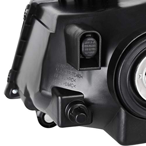 Autosaver88 Headlight Assembly Compatible With 2008-2010 Dodge Grand Caravan Chrome Housing Amber Reflector Clear Lens #TOP7