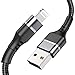 Price comparison product image iPhone Charger Cable Syncwire 2m/6.6ft [Upgraded C89 MFI Certified] - Premium Nylon Braided Fast Charging Apple Cable for iPhone 12/12 mini/12 Pro/12 Pro Max/ 11/ 11Pro/XS/XR/SE/8/7/iPad
