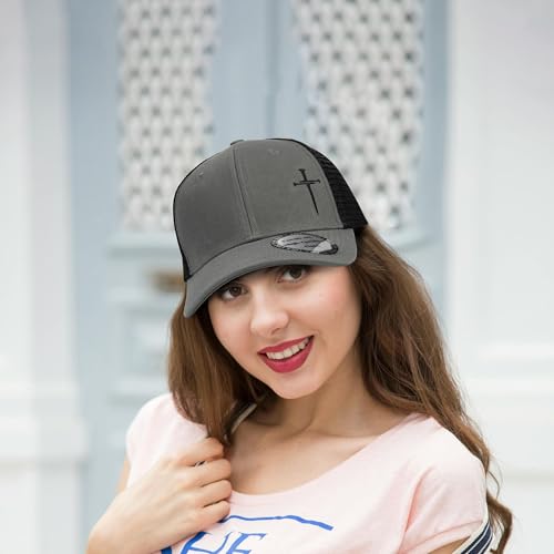 Image of Christian Hats for Men Women,Jesus Cross Hat Christian Religious Gifts for Birthday /Christmas