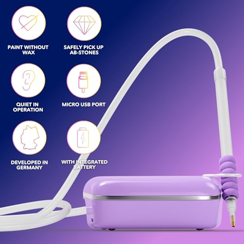 Picmondoo Diamond Art Electric Pen - Wireless Vacuum Diamond Painting Pen, No Wax Drill Picker Tool Kit with Accessories, Rechargeable - Image 2