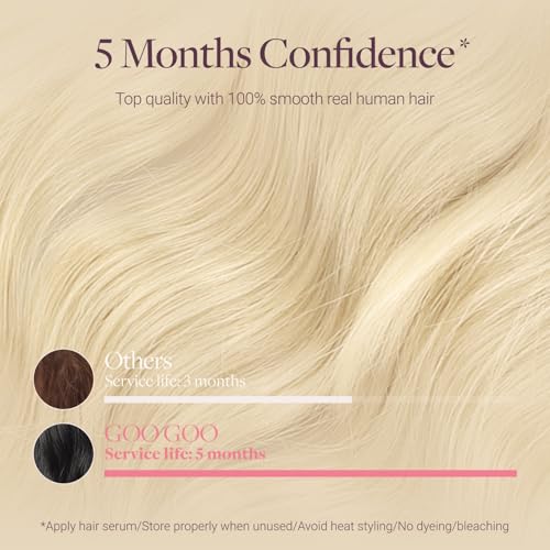 Image of GOO GOO Tape in Hair Extensions Human Hair, Genius Tape, 16inch 50g 20pcs