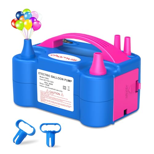 Chamvis Electric Balloon Pump, 110V 600W Balloon Inflator/Blower Pump: for Fast and Easy Filling Balloons Balloon Arch Kit Kids Party Decorative