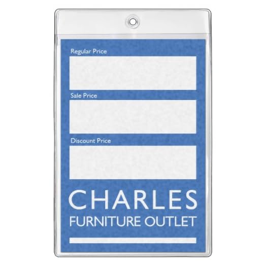 Plastic Furniture Tag Holders - 100 Pack