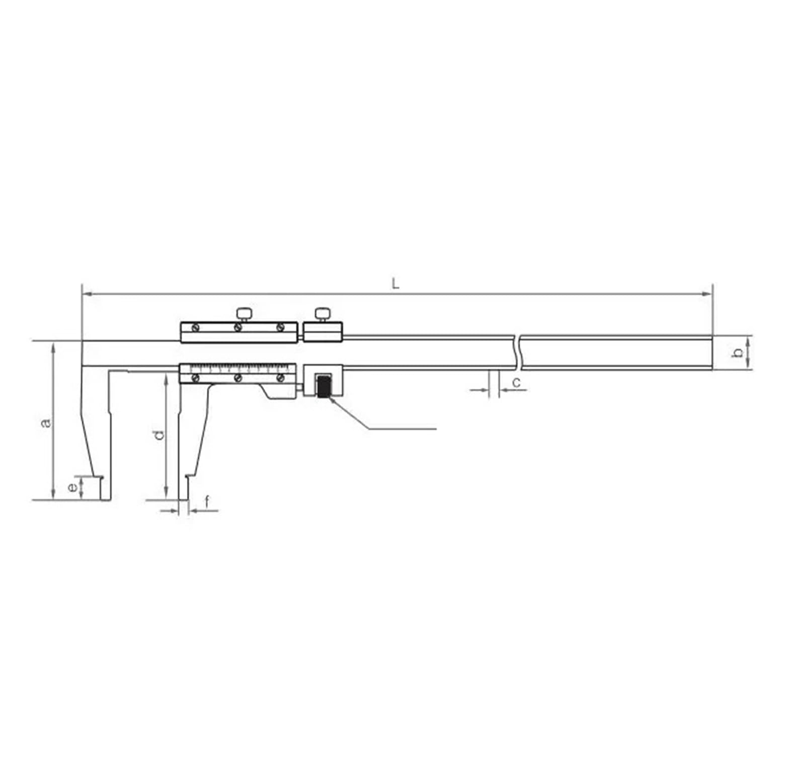 Calibre Vernier Calibre 1000 mm Calibre de acero inoxidable de 0,02 mm