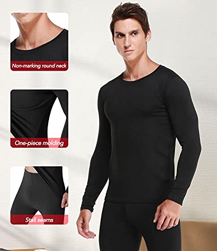 JZCreater Thermal Shirts for Men,Fleece Lined Long Sleeve Base Layer,Moisture Wicking Winter Shirt for Skiing, Hiking,Hunting3