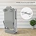 ZENOVA Pilates Reformer Foldable Pilates Machine & Equipment for Home Workout Cardio Fitness Rebounder Up to 300 lbs Weight Capacity (Gray)