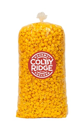 Colby Ridge Cheddar Cheese Gourmet Craft Popped Gluten Free Popcorn Bulk Sized Large Gift Party Bags (Bulk 5 Gal. 80 Cups) (Cheddar Cheese)