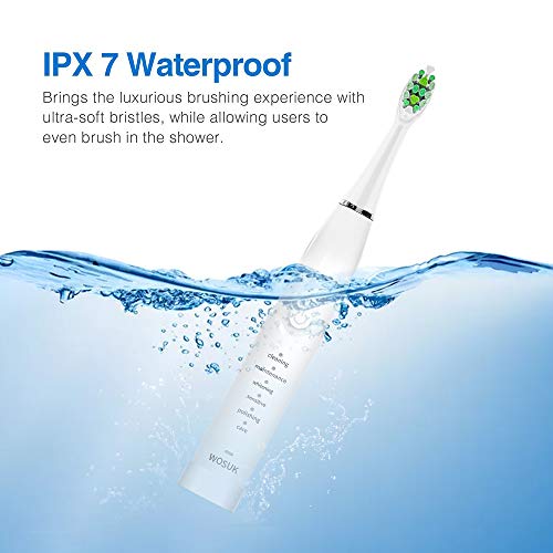Btbsz Electric Sonic Toothbrush Rechargeable For Adults And Kids, Travel-Friendly Design Whitening In 6 Optional Modes, Usb Fast Charging With 4 Brush Heads #TOP2