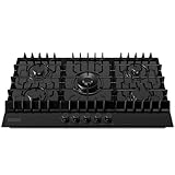 Empava EMPV-36GC5L90I 5 Italy Sabaf Burners Gas Stove Top Cooktop, 36 Inch