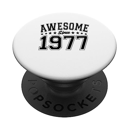 Awesome Since 1977 Cumpleaños Awesome Vintage 1977 PopSockets PopGrip Intercambiable