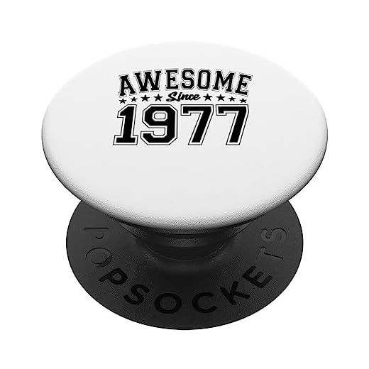 Awesome Since 1977 Cumpleaños Awesome Vintage 1977 PopSockets PopGrip Intercambiable