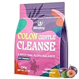 Colon Gentle Cleanse & Detox, Gut Cleanse Detox for Women & Men, for Digestion, Gut Health*, Intestinal Flora*, Constipation*, with 7 Probiotics, Psyllium Husk Powder & Fiber Supplement, Prune, 5.3 OZ