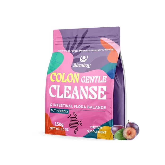 Kusofft Colon Gentle Cleanse & Detox, Gut Cleanse Detox for Women & Men, for Digestion, Gut Health* & Intestinal Flora*, Regularity, with 7 Probiotics, Prebiotic Fiber & Psyllium Husk Powder, 5.3 OZ