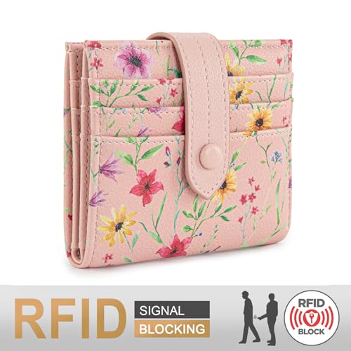 Image of Montana West X Wrangler Small Wallets for Women Ladies Girls RFID Minimalist Card Holder Billfold Thin Cash Wallet with Zipper Coin Pocket