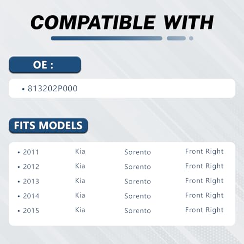 Image of KELOKE Door Latch Lock Actuator Compatible with Kia Sorento 2011 2012 2013 2014 2015, Front Right Passenger Side, Replace# DLA1535 81320-2P000