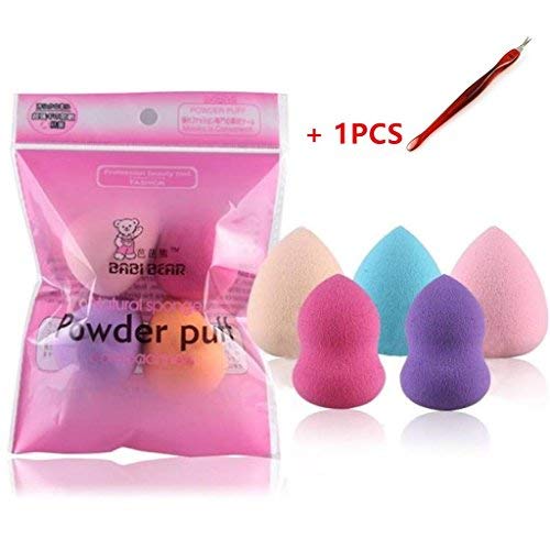 4PCS Pro Beauty Flawless Makeup Foundation Puff Multi Shape Sponges Blender