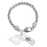 Material: Metalllegierung Ailin Online Naruto Shippuden Konoha Ninja Village Symbol Legierung Armband Anime Cosplay Hand Schmuck Zubehör