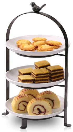 SparkWorks 3 Tiered Cake Stand, Tea Party Serving...