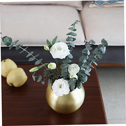 Pot à fleurs de style simple avec vase doré chic - 6