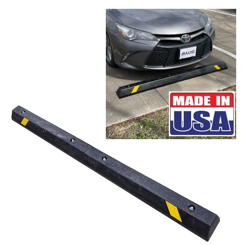 6 Foot Parking Curb Stop, Heavy Duty Super Thick Tough Plastic (not Smelly Rubber), Parking Stop, Parking Stopper, Parking Block, Bumpers - 2 Pieces 36" Long When Assembled 72" (6 feet) Long