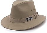 Panama Jack Men's Original Canvas Safari Sun Hat, 2 1/2' Brim, UPF (SPF) 50+ Sun Protection (Khaki,...