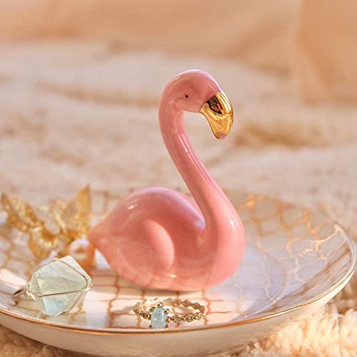 Image of PUDDING CABIN Flamingo Gifts for Women Ring Holder for Jewelry, Pink Decor Flamingo Gift for Women Girls Friend Her Mom Mothers Day Birthday Christmas Thanksgiving Valentines