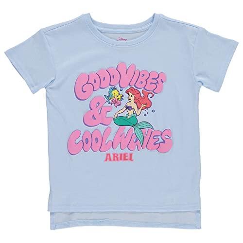 Image of Disney The Little Mermaid Leggings Clothing Set, Ariel Short Sleeve T-Shirt and Leggings Set- Girls Sizes 4-16