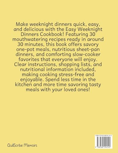 Easy Weeknight Dinners Cookbook: Quick & Simple 30-Minute Recipes for Delicious Everyday Meals - Healthy, Flavorful & Family-Friendly Ideas Everyone Will Enjoy image 4