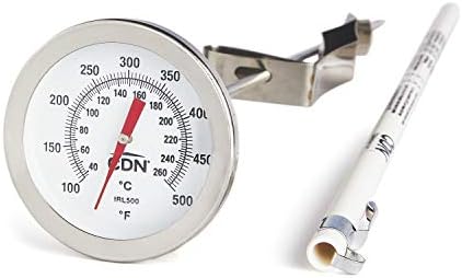 CDN IRL500 Long Stem Fry Thermometer – 12",Silver