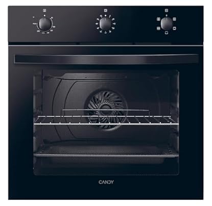 Foto di Candy Idea Forno da Incasso Elettrico Ventilato 65L, 5 Funzioni, Classe A, Cavità Sagomata, 59,5x59,5x56,8 cm (AxLxP), Nero, FIDC N502IT