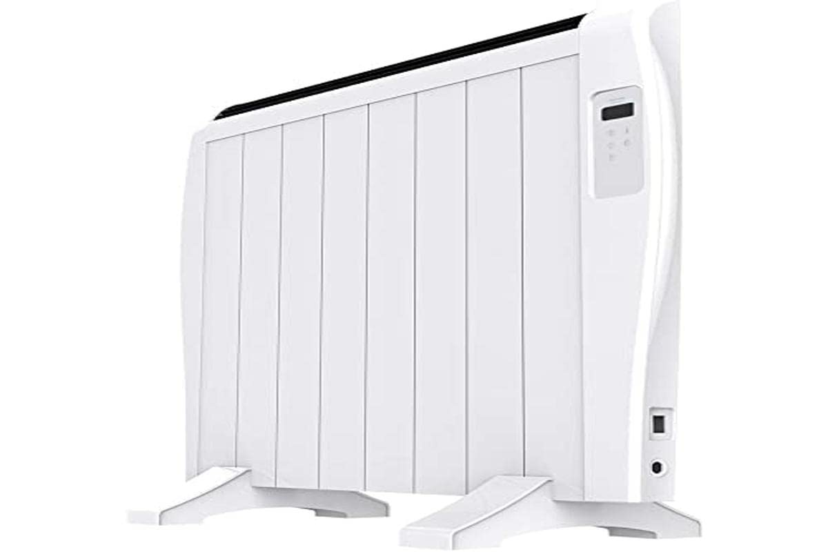 Cecotec Émetteur Thermique Ready Warm 1800 Thermal. 8 Éléments, 3 Modes de Fonctionnement, Minuterie, Télécommande sans Fil, Écran LED, 1200 W. (8 Module | Wi-Fi, Blanc)