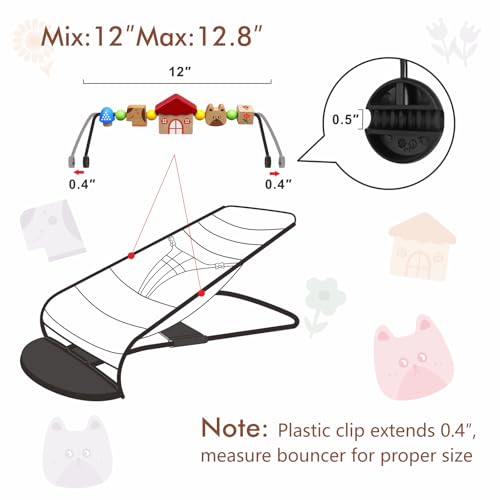 Image of iGRATENS Baby Bjorn Bouncer Toy Bar, Toy for Baby Bouncer Soft & Bliss, Easy to Attach and Remove, Child-Friendly Materials, Exciting Design for Curious Babies, Pet Paradise