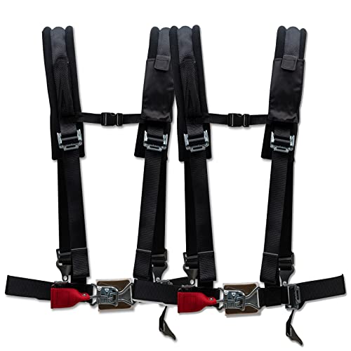 FOMIUZY 4 Point Harness 2 Inch Strap Set A114220 Compatible with Polaris Can-Am Arctic Cat Honda Yamaha Kawasaki Textron CF Moto RZR 1000 XP Turbo S 4 RS1 PRO Maverick R X3 Max Ranger General Talon