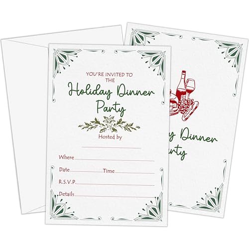 Invitaciones para Navidad y fiestas de cumpleaños un bonito detalle de decoración de temporada
